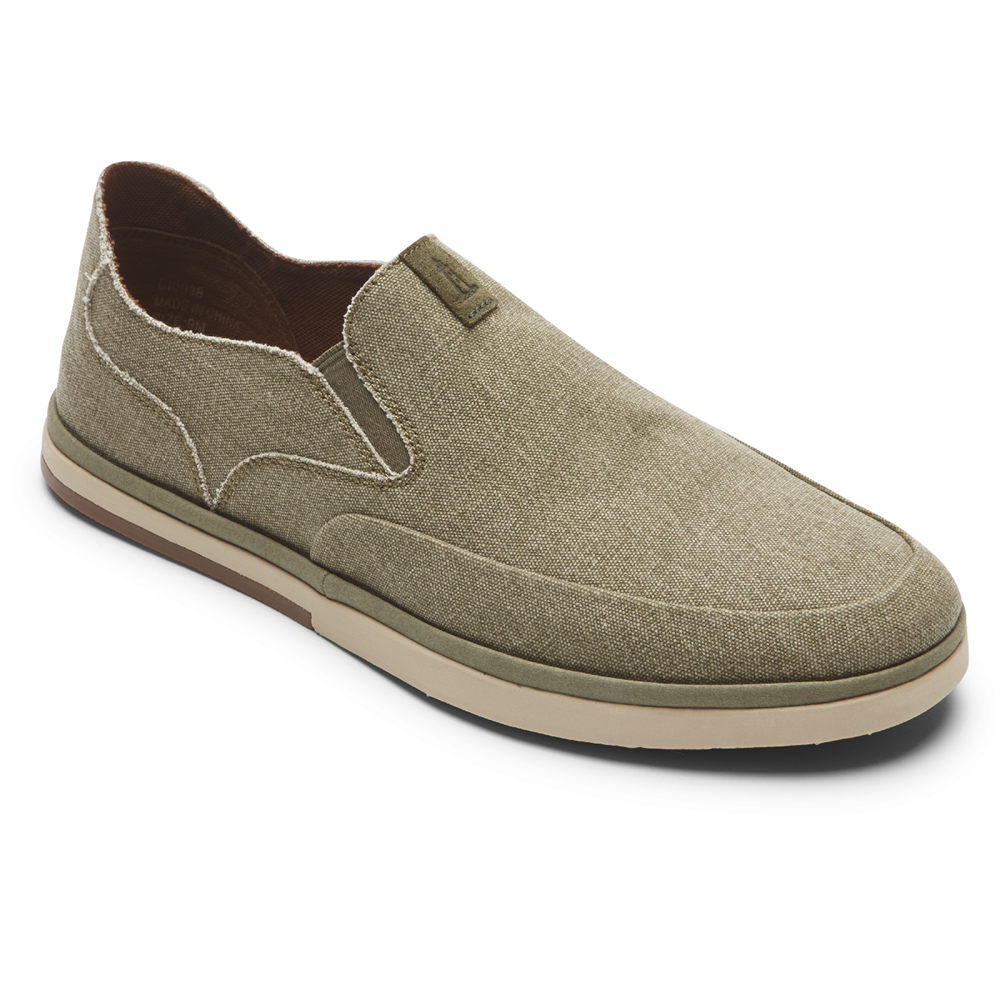 Sapato Vela Rockport Homem Verde Oliva - Austyn - 53947ZVTC